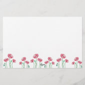 Waterverf bloemen Ik vrijgezellenfeest spel Briefpapier (Achterkant)