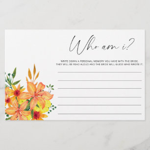 Waterverf bloemen Ik vrijgezellenfeest spel Briefpapier
