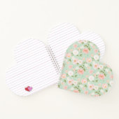 Waterverf Bloemen in Roze en Perzik Notitieboek (Binnen)