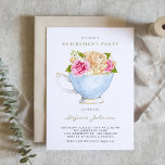 Waterverf Bloemen in Teacup Pensioen Partij Kaart<br><div class="desc">Doe mee voor een theefeest! Nodig familie en vrienden uit voor uw evenement met deze aanpasbare uitnodiging voor een pensioneringsfeest. Het beschikt over waterverf illustratie van een theekopje met een rozen boeket. Personaliseer door uw gegevens toe te voegen. Deze uitnodiging voor bloemenpensioen is perfect voor lente- en tuinevenementen.</div>