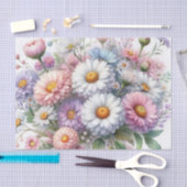 Waterverf Bloemen in zachte pastels Tissuepapier (Craft)