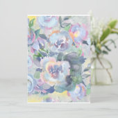 waterverf bloemen kaart (Staand voorkant)