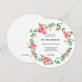 Waterverf bloemen kaart (Voorkant / Achterkant)