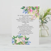 Waterverf bloemen kaart (Staand voorkant)