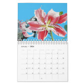 Waterverf Bloemen Kalender Hand geschilderde Kunst (Jan 2026)