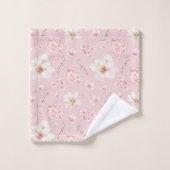 Waterverf Bloemen Kersenbloesem Bloemen Bloemenroz Bad Handdoek (Wasdoekje)
