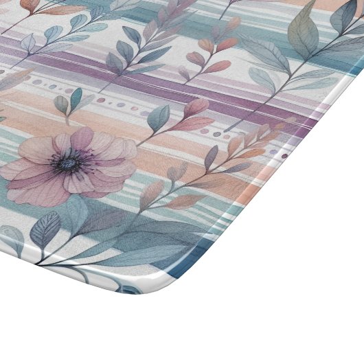 Waterverf Bloemen Keuken Decor Snijplank (Hoek)