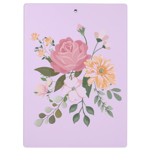 Waterverf bloemen klembord (Achterkant)