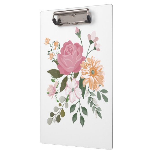Waterverf bloemen klembord (Links)