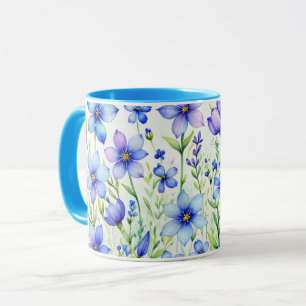 Waterverf Bloemen Koffie Mok
