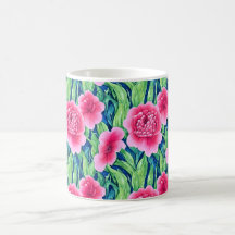 Waterverf Bloemen Koffiemok