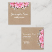 Waterverf bloemen kraft Visitekaartje (Voorkant / Achterkant)