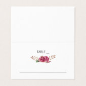 Waterverf Bloemen Land Trouwplaats Kaarten (Buitenkant ongevouwen)