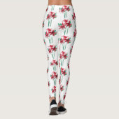 Waterverf bloemen leggings (Achterkant)