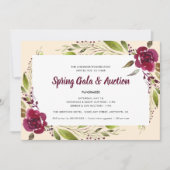 Waterverf bloemen Lente gala & veiling Kaart (Voorkant)