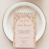 Waterverf Bloemen Lente Pasen Brunch Eiersokken Kaart