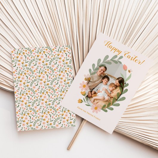 Waterverf Bloemen Lente Pasen Feestdagenkaart