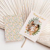 Waterverf Bloemen Lente Pasen Feestdagenkaart