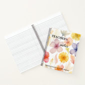 Waterverf Bloemen Leraar Inspiratie Notitieboek (Binnen)