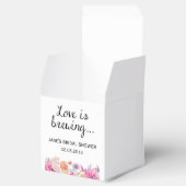 Waterverf Bloemen "Liefde is Brouwen" Vrijgezellen Bedankdoosjes (Geopend)