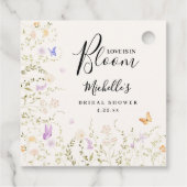 Waterverf Bloemen Liefde Staat In Bloei Bruidsmeis Bedankjes Labels (Achterkant)