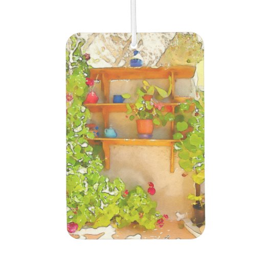 Waterverf bloemen luchtverfrisser (Voorkant)