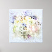 *~ Waterverf Bloemen Magische Bloemen AP10 Canvas Afdruk (Voorkant)