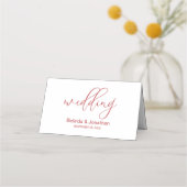 Waterverf bloemen Magnolias Rustic Wedding Plaatskaartje (Achterkant)