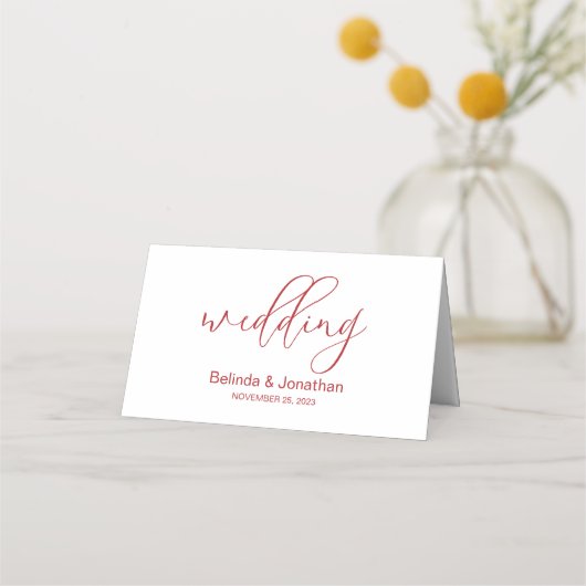 Waterverf bloemen Magnolias Rustic Wedding Plaatskaartje (Achterkant)