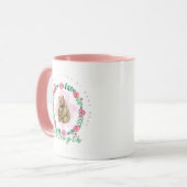 Waterverf Bloemen Mama Beer Kunst Mok (Voorkant links)