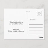 Waterverf bloemen Mason Jar Dank je Briefkaart (Achterkant)