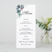 Waterverf bloemen Menu (Staand voorkant)