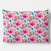 Waterverf bloemen met een donkerkleurige kleur bor etui (Achterkant)