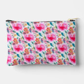 Waterverf bloemen met een donkerkleurige kleur bor etui (Achterkant)