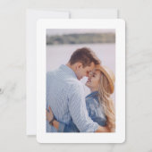 Waterverf Bloemen met Foto Trouw Save the date (Achterkant)