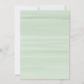 Waterverf bloemen met Gold Glitter Baby Blessing Kaart (Achterkant)