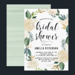 Waterverf bloemen met Gold Glitter Vrijgezellenfee Kaart<br><div class="desc">Elegant en whimsical bridal douche met een waterverf floreel patroon met faux goudfolie en faux goudglitter accenten - er is geen echte goudfolie of glitter. De pleidooi is perfect voor de vrijgezellenfeesten in het voorjaar.</div>