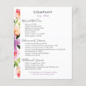 Waterverf bloemen met lijst flyer (Voorkant)