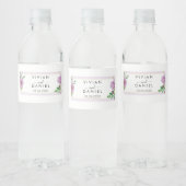 Waterverf Bloemen, minimalistisch bruiloft water Waterfles Etiket (Flessen)