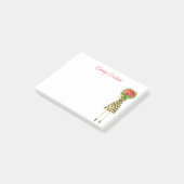 Waterverf bloemen Mode Girl Post-it Notes (Schuin)