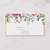 Waterverf Bloemen Modern Verwijs een vriend Aanbevelingskaartje (Achterkant)