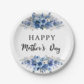 Waterverf Bloemen Moederdag Brunch Party Papieren Bordje (Voorkant)