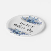 Waterverf Bloemen Moederdag Brunch Party Papieren Bordje (Gekanteld)