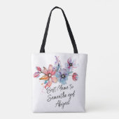 Waterverf Bloemen Moederdag Design Tote Bag (Achterkant)