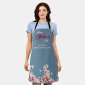 Waterverf Bloemen Moederdag Gift Schort (Gedragen)