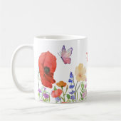 Waterverf bloemen Moederdag koffie mok (Links)