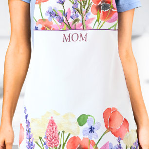 Waterverf Bloemen: Moederdag voor mama Schort