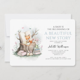 Waterverf Bloemen Mooie Nieuwe Verhaal Baby shower Kaart