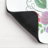 Waterverf bloemen . muismat (Hoek)