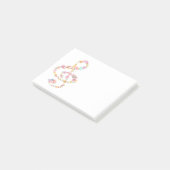 waterverf bloemen muziek post-it® notes (Schuin)